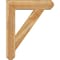Ekena Millwork Traditional Craftsman Rough Sawn Bracket w/ Offset Brace, Western Red Cedar, 8"W x 32"D x 40"H BKT0806X32X40TRA04RWR - alternate 3